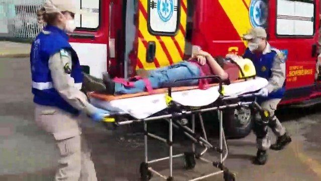 Rapaz fica ferido após colisão de trânsito no Bairro São Cristóvão