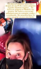 Toñi Moreno confirma su positivo en Covid-19 desde una ambulancia