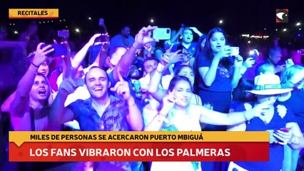 Los fans vibraron con Los Palmeras