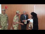 تكريم أسر شهداء القوات المسلحة من الجيش الثالث الميداني علي هامش احتفالات 25 ابريل