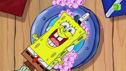 سبونج بوب يعمل بمهنته الأصلية