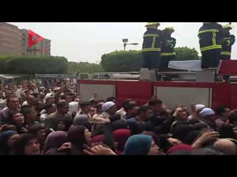 أهالي بني سويف يشيعون جثمان ضابط شرطة استشهد في العريش