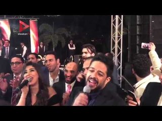 آيتن عامر تشارك حماقي الغناء بحفل زفاف ابنة شيرين وجدي