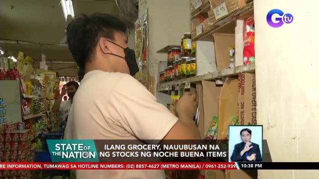 Ilang grocery, nauubusan na ng stocks ng Noche Buena items | SONA