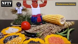 Artist dedicated art work to farmers on the occasion of National Farmers Day