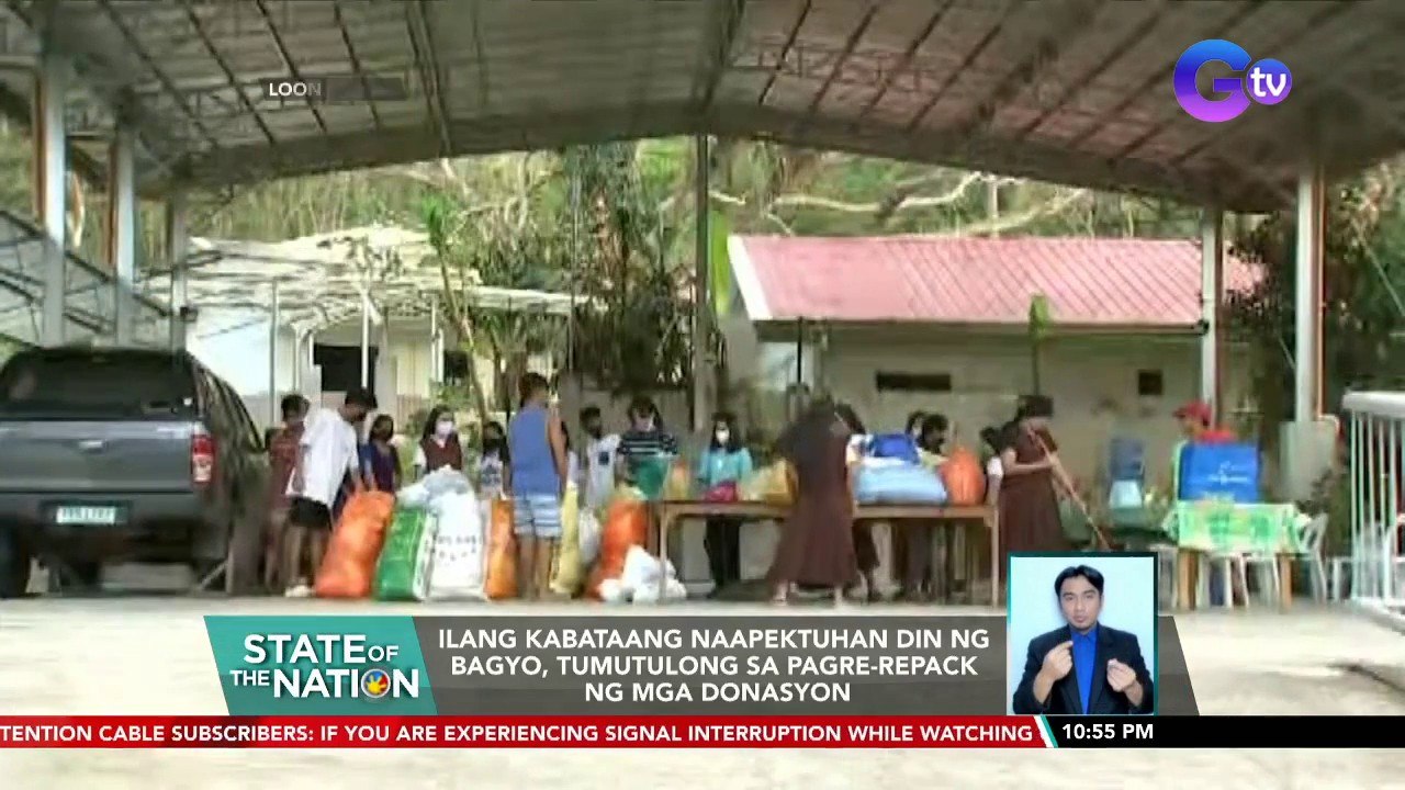 Ilang kabataang naapektuhan din ng bagyo, tumutulong sa pagre-repack ng mga donasyon | SONA