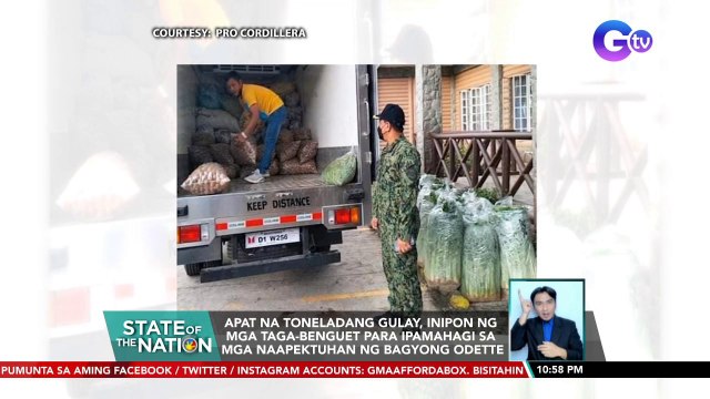Apat na toneladang gulay, inipon ng mga taga-Benguet para ipamahagi... | SONA