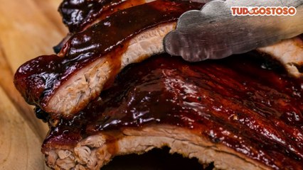 Costelinha de porco com molho agridoce picante