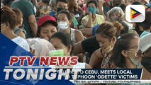 PRRD returns to Cebu, met local officials and assured typhoon victims of government assistance