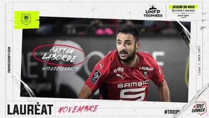 Gaëtan Laborde joueur UNFP du mois de Novembre