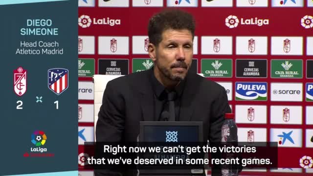 Simeone staying calm despite worst run in LaLiga as Atletico boss