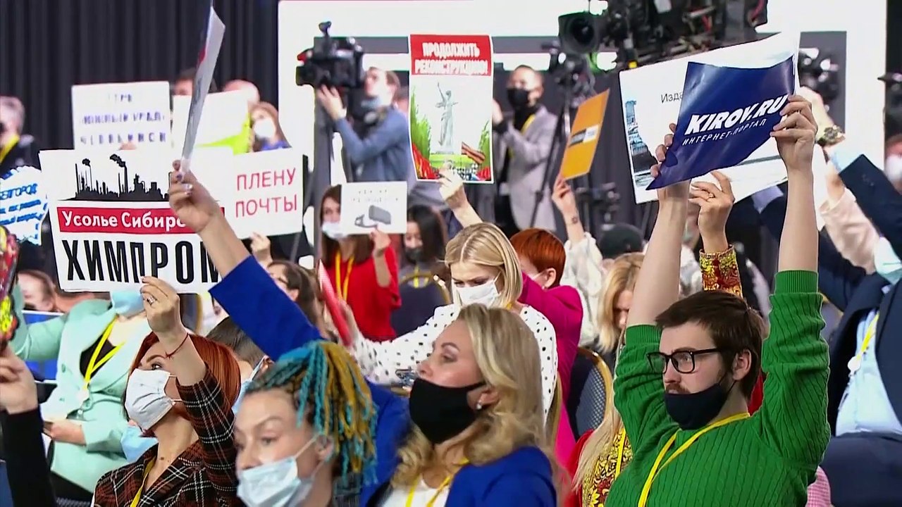 Ukraine, pandémie, gaz, Navalny : face à la presse, Vladimir Poutine aborde les dossiers brûlants