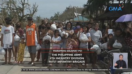 GMA Kapuso Foundation nakapaghatid ng relief goods para sa 4,000 na indibidwal sa General Luna City, Siargao Island | 24 Oras