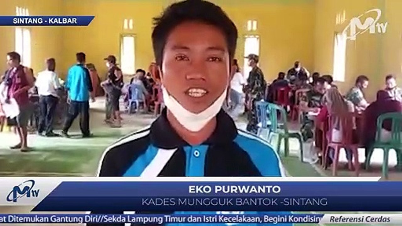 WARGA MUNGGUK BANTOK SINTANG ANTUSIAS IKUTI VAKSINASI DOSIS 1 DAN 2 - MonologisTV