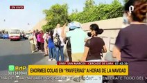 'Paviferias': se reportan largas colas y desorden durante recojo de pavos