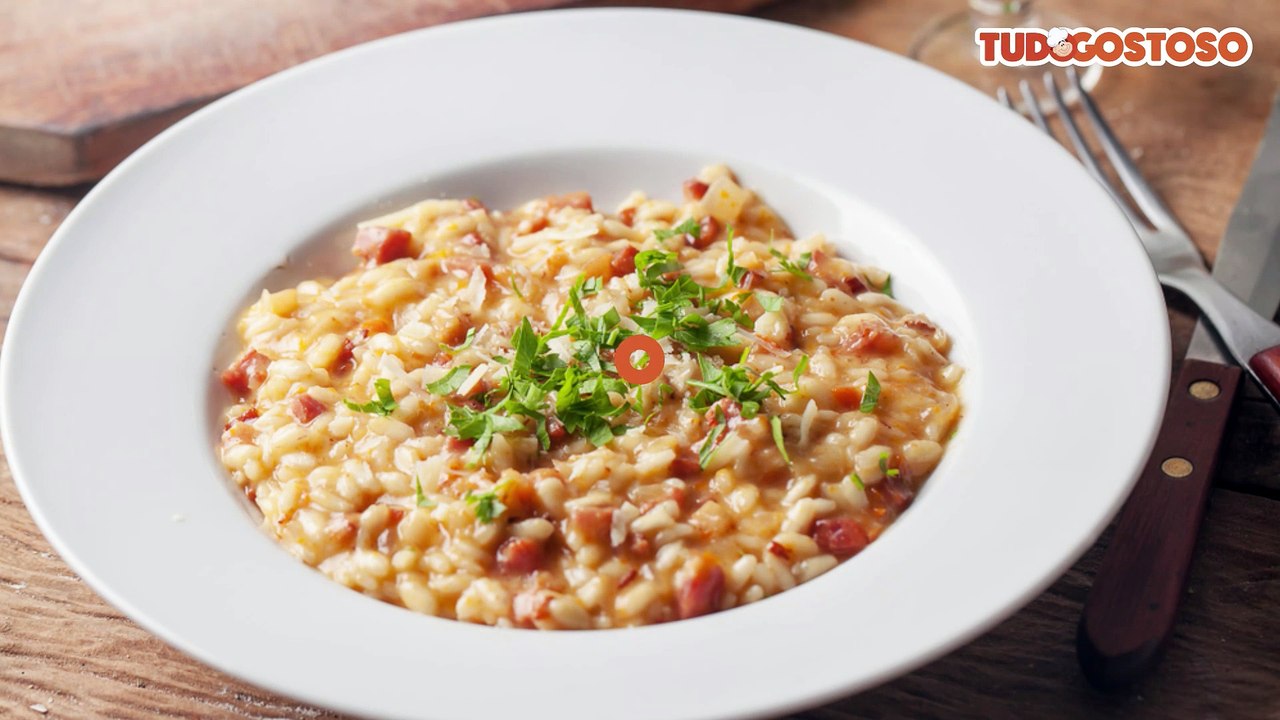 Risoto de bacon da Gil
