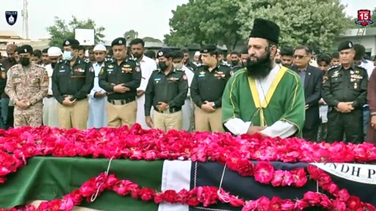 FUNERAL PRAYER OF MARTYRED POLICE CONSTABLE MUHAMMAD FARHAN OFFERED AT SSU HEADQUARTERS