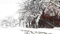 Sakin Şehir Şavşat'dan kartpostallık kar manzaraları
