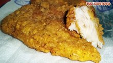 Filé de peixe empanado