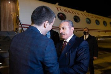 PODGORİTSA - TTBMM Başkanı Şentop, Karadağ'dan yurda hareket etti