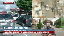 Câmeras de segurança registram a ação dos criminosos no bairro da Saúde, zona Sul de São Paulo