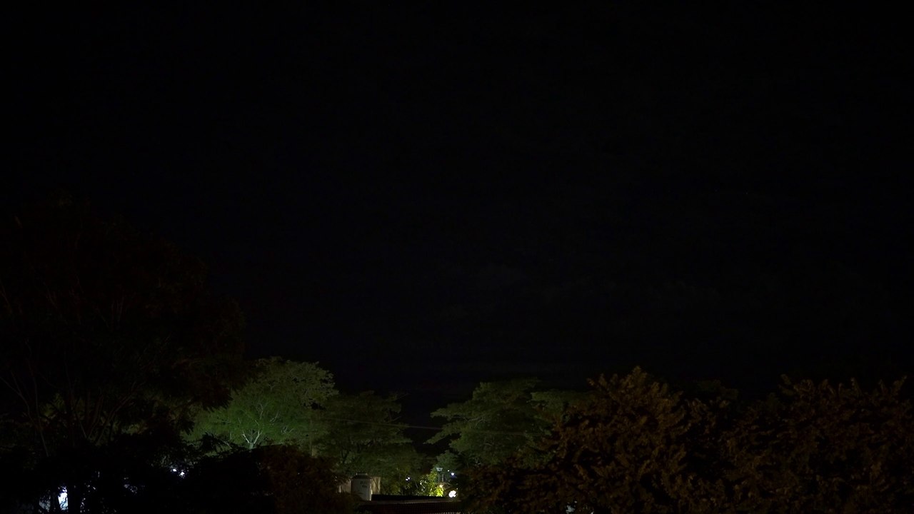 LIGHTNING STRIKES AT NIGHT