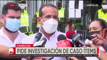 Camacho niega que haya apoyado alguna vez a Sosa