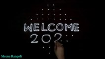Welcome 2022 rangoli design - 2022 welcome rangoli design - new year rangoli designs