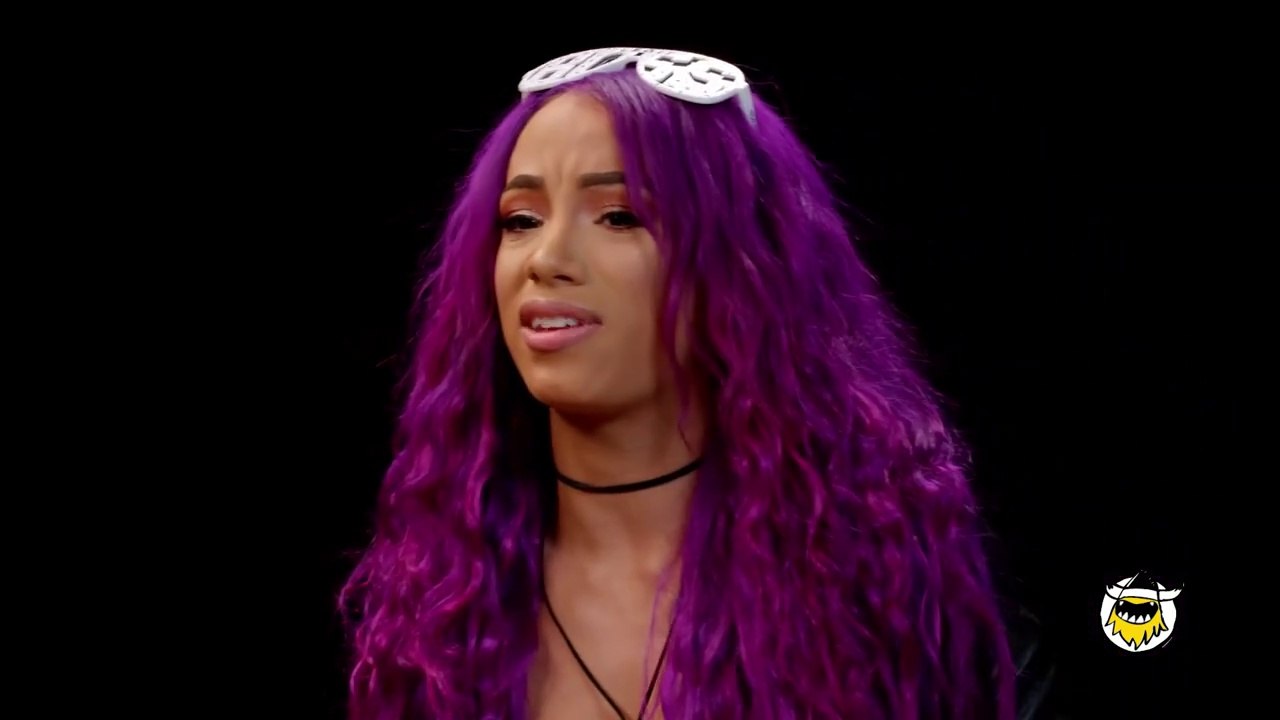Sasha Banks Bosses Up While Eating Spicy Wings