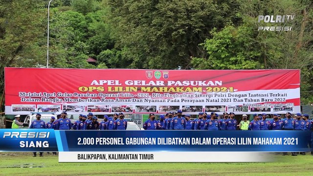 Apel Gelar Pasukan Operasi Lilin Mahakam 2021, Kapolda Kaltim Berikan Pengamanan Natal dan Penerapan Prokes