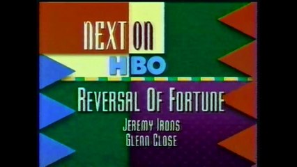 Opening to Reversal of Fortune on HBO (February 28, 1993)
