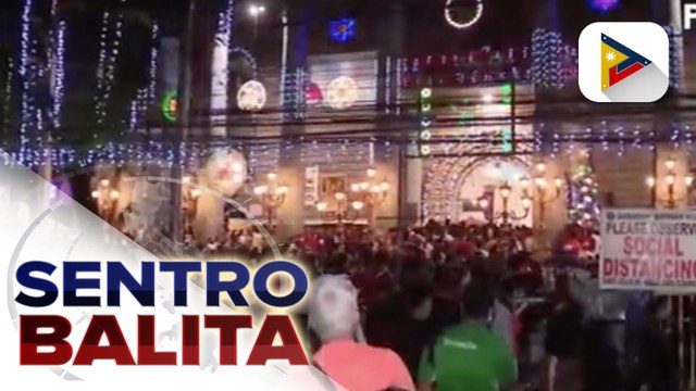 Huling araw ng simbang gabi sa St. Peter parish church sa Q.C., dinagsa ng mga deboto; Health protocols, mahigpit na ipinatupad sa huling araw ng simbang gabi