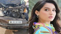 Nora Fatehi की कार का हुआ भयानक Accident , ड्राइवर ने ऑटोरिक्शा को मारी टक्कर | FilmiBeat