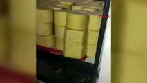 Sivas'ta 1 ton 800 kilo menşei tespit edilemeyen kaşar peyniri ele geçirildi | Video Haber