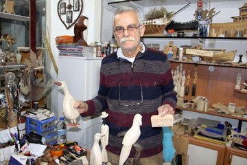 DEVLET SANATÇI OLMAK İSTEYEN 32 YILLIK AHŞAP USTASI KIRGIN