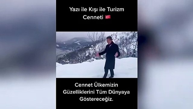 Mustafa Sarıgül kameraya kartopu attı
