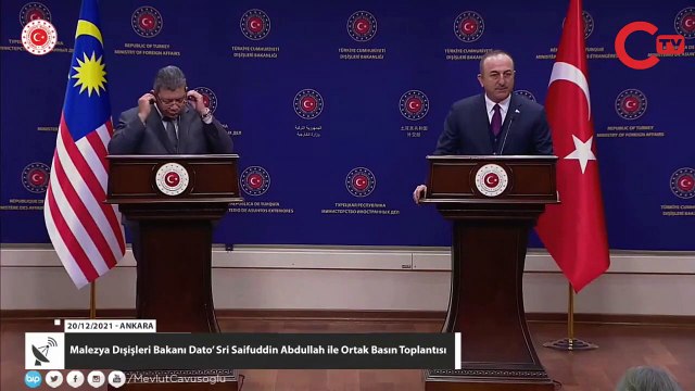 Böylesi görülmedi: Dışişleri Bakanı Mevlüt Çavuşoğlu, Malezyalı bakana muhalefeti şikayet etti