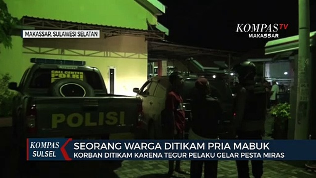 Seorang Warga Ditikam Pria Mabuk