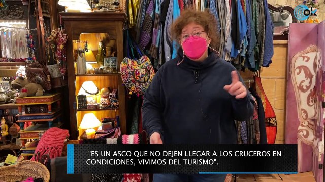 Una autónoma a Armengol: «Es un asco que no dejen llegar a los cruceros, vivimos del turismo»
