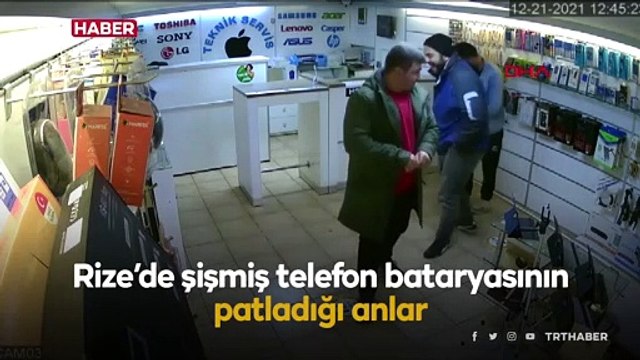 Cep telefonu bataryası elinde patladı