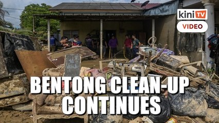 After five days, Bentong residents continue clean-up