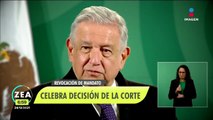 López Obrador celebra decisión de la corte en torno a Revocación de Mandato