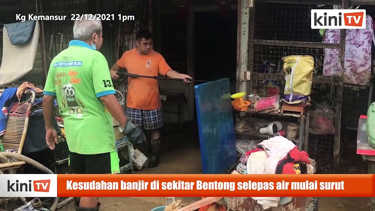 [Visual dron] Kesudahan banjir di sekitar Bentong selepas air mulai surut