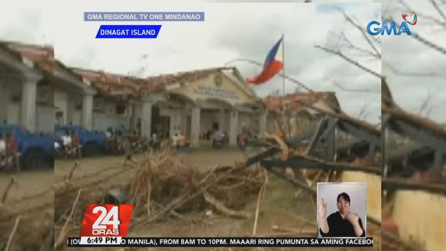 Mga taga-Dinagat Island, pilit na bumabangon sa pinsalang dulot ng bagyo | 24 Oras
