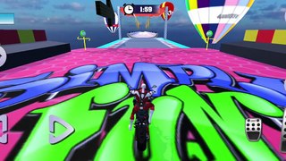 Superhero Bike Game Mega Ramps_ Racing Stunts 2021 _ Android Gameplay