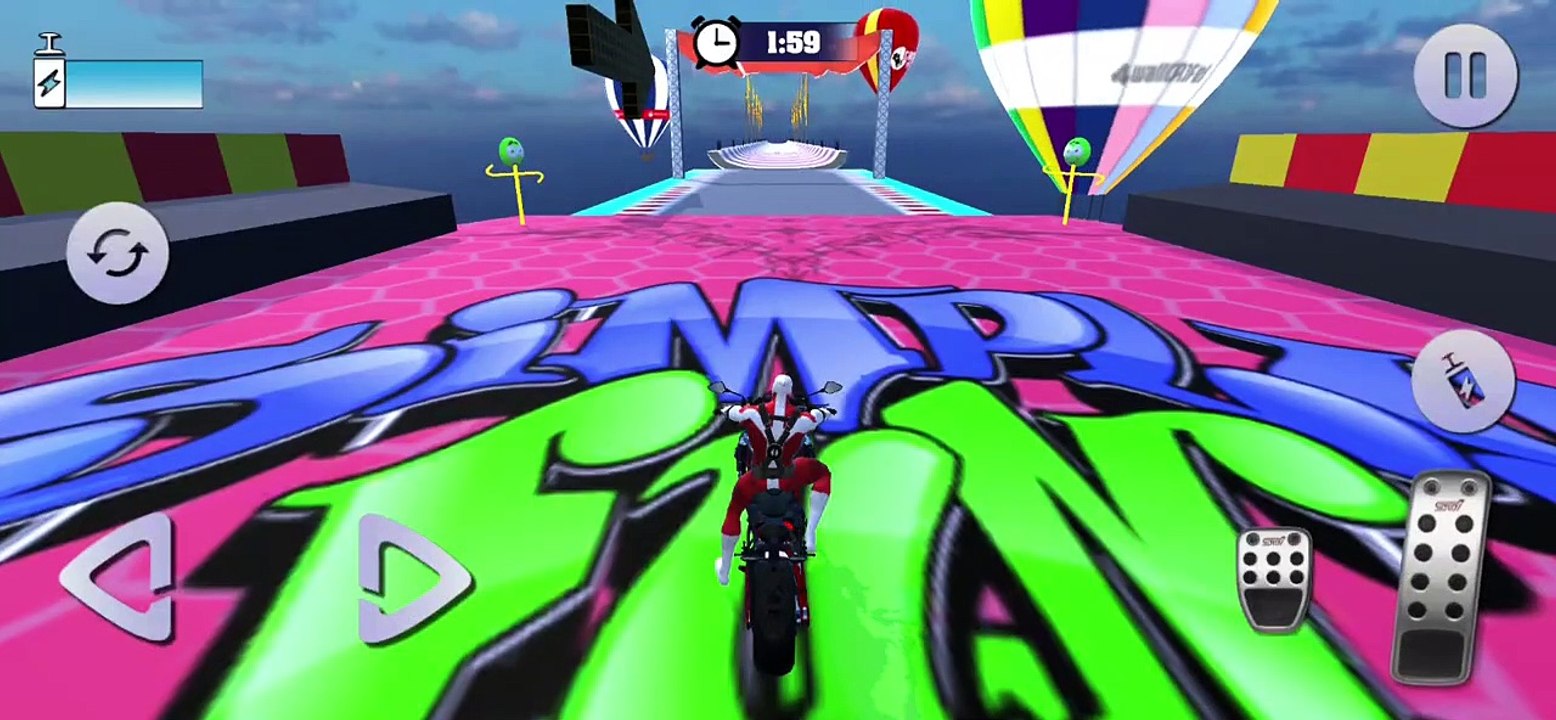 Superhero Bike Game Mega Ramps_ Racing Stunts 2021 _ Android Gameplay