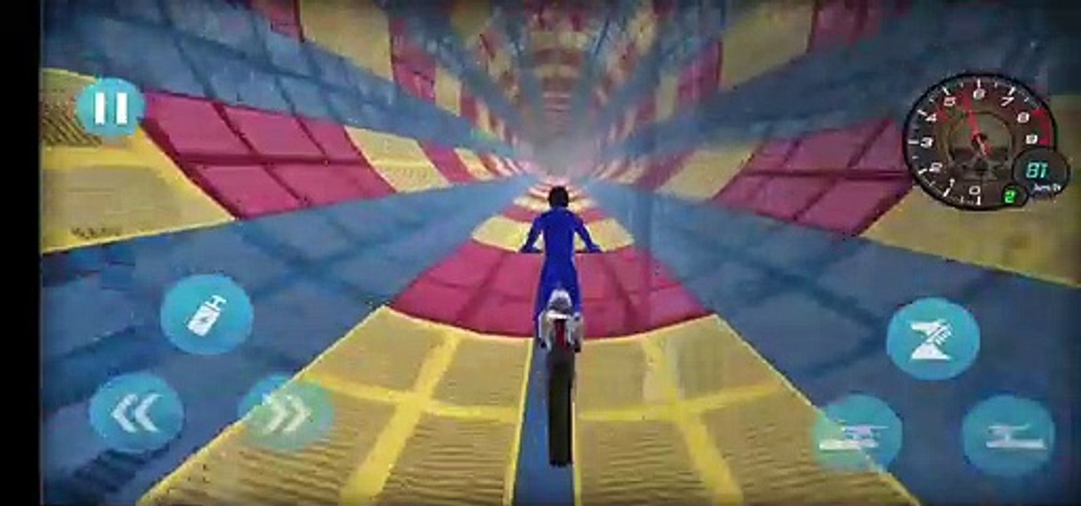 Superhero Bike Mega Ramp Games _ Android Gameplay