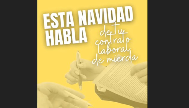 La original felicitación de Juventudes Socialistas que insta a no callarse y hablar de política estas Navidades