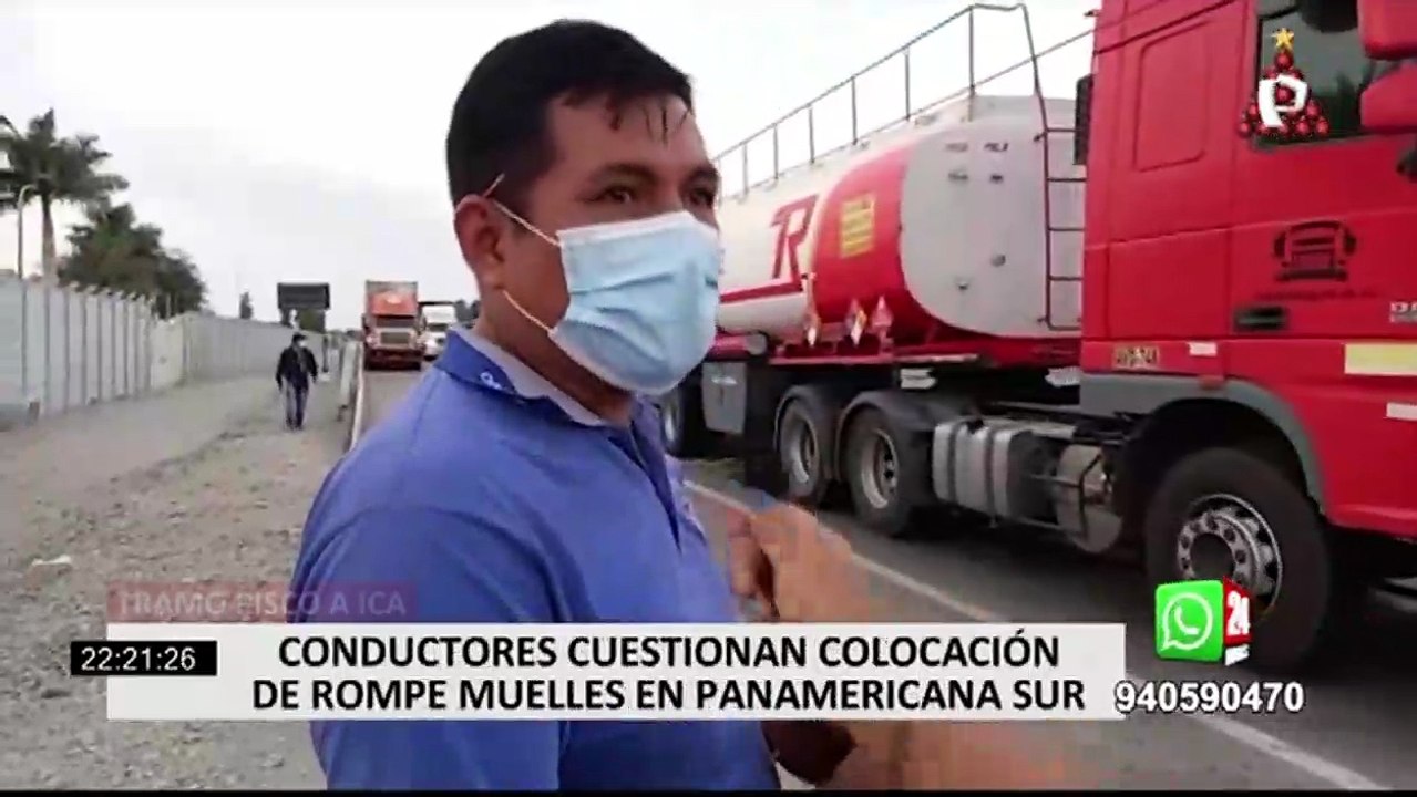 Vía Pisco-Ica fue aperturada pero conductores reportan presencia de semáforos en la carretera