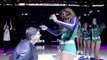 Man proposes to Utah Jazz dancer during halftime performance